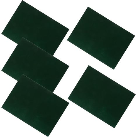 5 Pièces Tapis en Tissu Floqué Vert Autocollant pour Boîtes à Bijoux et Tiroirs, Anti-Friction, Découpable, pour Créations Personnalisées et Loisirs Créatifs (1/5)