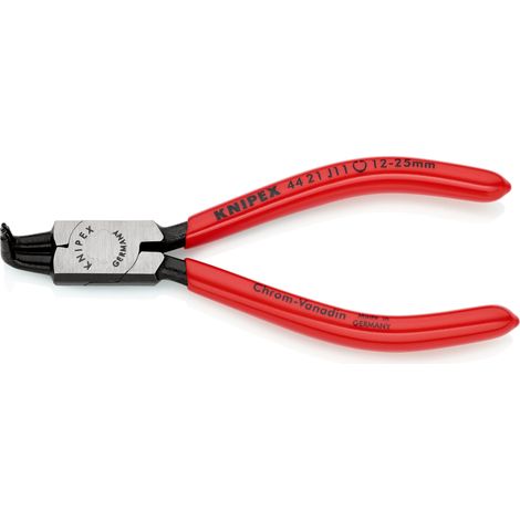 KNIPEX 44 21 J11 SB Circlip Pliers for internal circlips in bore holes plastic coated black atramentized 130 mm