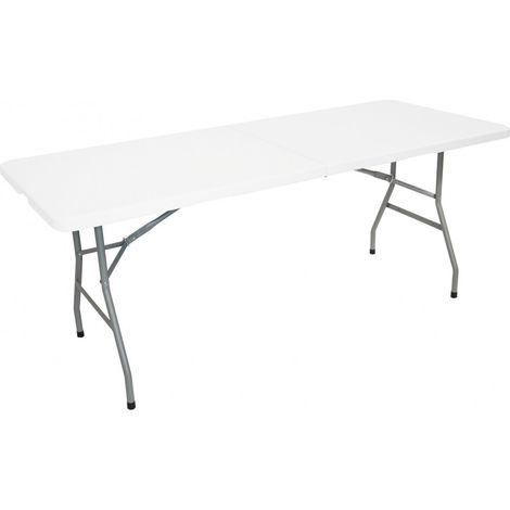 Table pliante jardin - Table Pique Nique - Portable avec Poignée - Table de Camping 8 places - Table salles des fêtes (1/5)