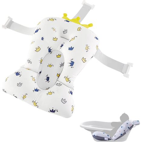 Tapis de bain bébé - réglable et antidérapant - coussin de bain, convient aux enfants de 0 à 12 mois (1/5)