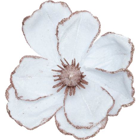Baumschmuck Blume Magnolie weiß 16cm - Atmosphera créateur d'intérieur