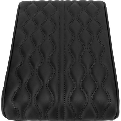 Universal-Mittelarmlehnenbezug aus PU-Leder, wasserdicht, mit elastischem Gurt, passend für PKW, SUV, Pick-up, LKW, Schwarz (1/5)