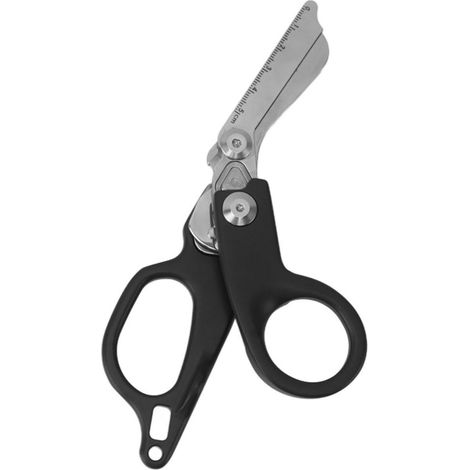 Notfallschere, multifunktionale Klappschere aus Aluminiumlegierung, für den Innen- und Außenbereich, rot (1/5)