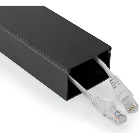 Gestione dei cavi  canale  1 pz  spessore massimo del cavo 40 mm  alluminio  nero 82612446 82612446 82612446 82612446 (1/3)