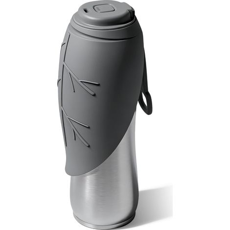 Gourde isotherme chien 750 ml inox, nomade, bol silicone, 24h froid, 12h chaud, qualité professionnelle (1/5)