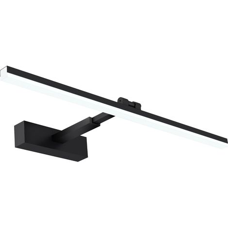 LED Wandleuchte Wandlampe innen Schlafzimmer Wohnzimmer Spiegelleuchte Bad Schwarz 180° Drehbar, Dehnbar, LED fest integriert, Kaltweiß-6500K, 60cm, energiesparender, ohne spiegel (1/5)
