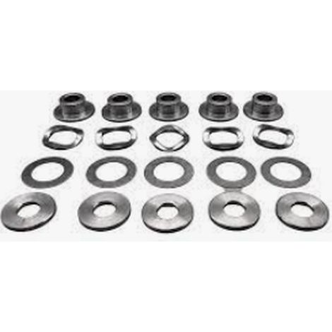 Kit de bujes y arandelas de montaje de disco de freno TRW ZF para BMW F 800GT '13-'17, S 1000R '13-, S 1000RR '09-, S 1000XR '15-'19, K 1300GT '09-'12, K 1300R/S '09-'15, K 1600B '17-, K 1600GT/GTL '1