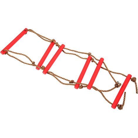 Échelle d'escalade pour enfants à six sections, corde à une extrémité, jouet d'exercice en plein air (1/5)