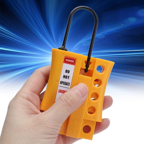 Cadenas de sécurité Loto avec 4 trous en Nylon ABS isolé pour serrures de 36mm