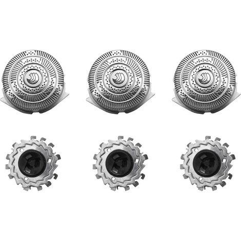 Lot de 3 têtes de rasoir de rechange HQ9 compatibles avec les lames de rasoir Philips HQ9100, HQ9140, HQ9160, HQ9170, HQ8240, HQ8140, PT920CC, PT925 et AT940. (1/5)