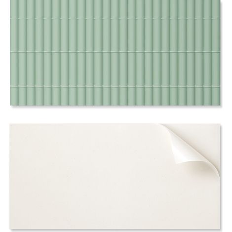 Baldosas de vinilo autoadhesivas para pasillo, dise帽o de tuber铆a recta, 10x40x20 cm