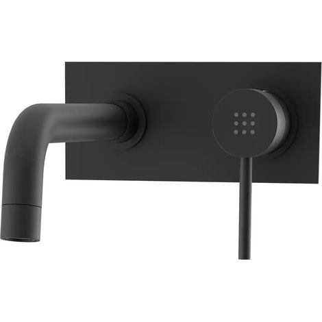 Miscelatore lavabo ad incasso nero opaco Ava (1/3)