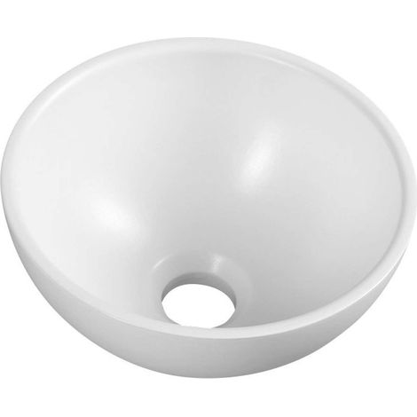 Sapho Small - Aufsatzwaschbecken Minor, Durchmesser 26 cm, ohne Überlauf, ohne Hahnloch, weiß MR260 (1/5)