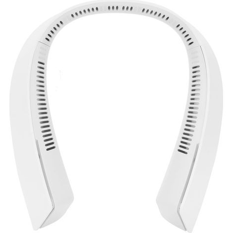 Ventilateur cou sans pale rechargeable USB, grand capacité, portable mini ventilateur pour voyage et sport, couleur blanc (1/5)