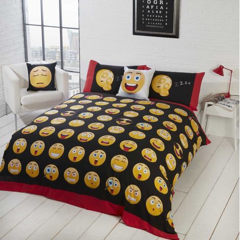 Housse de Couette réversible Motif Emoji (1/5)
