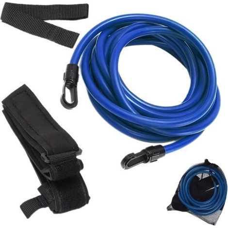 Résistance Ceinture de Natation,4M Réglable Elastique de Nage Piscine, Ceinture de Nage pour Entraînement pour Adultes et Enfants (1/4)