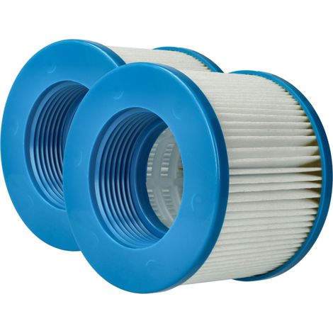 vhbw 2x cartuccia filtrante sostituisce Arebos AR-6FK, 4260627422975 per piscina - Filtro di ricambio blu / bianco (1/4)