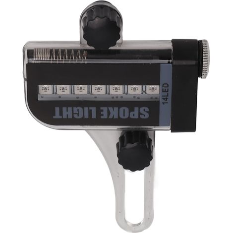 Lampe de Roue Vélo LED Étanche 14 Lumières Colorées Commutateur Automatique (1/5)
