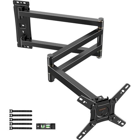 Support Mural TV à Extra Longue Portée 1036mm, [180°Rotation] [180° Pivotant] Support TV Mural Orientable et Inclinable pour Écrans (1/5)