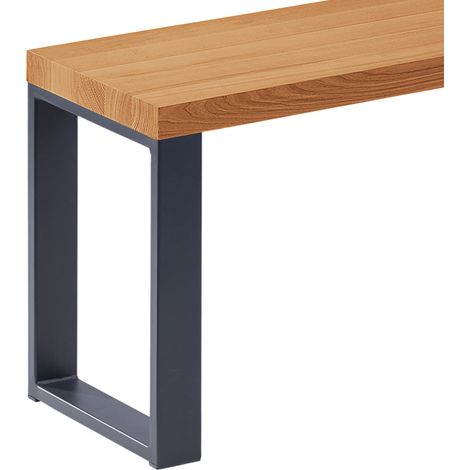 LAMO Manufaktur Sitzbank Esszimmer Holzbank 30x60x47 cm, Möbelfüße Simple Anthrazit / Rustikal, LSB-01-A-003-60-7016S (1/5)