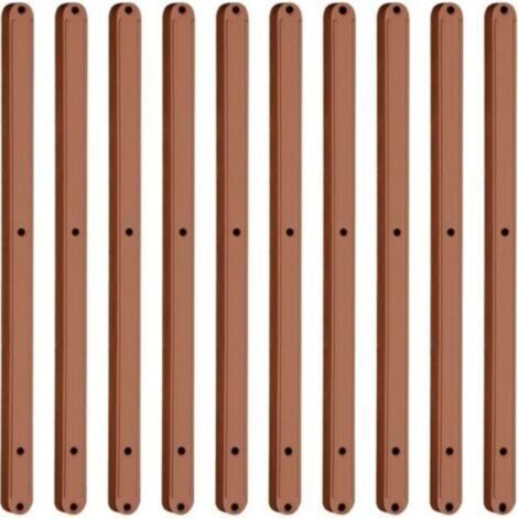 Lot de 10 glissières de tiroir en plastique 298 mm – Design caché silencieux – Résistant à l'usure – Pour armoires et tiroirs extensibles