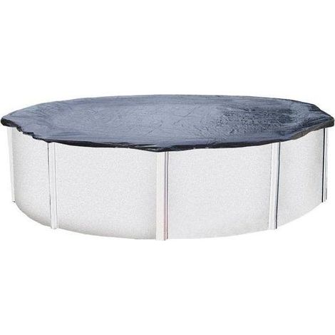 Bâche d'hiver pour piscine ronde – Compatible avec diamètres de 3,05 m à 3,45 m – Étanche, renforcée et anti-UV – Installation facile (1/4)