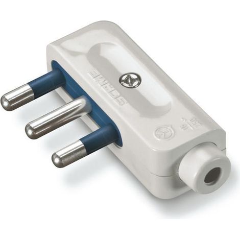 Spina elettrica mobile 2p t 16a bianca scame 116.70