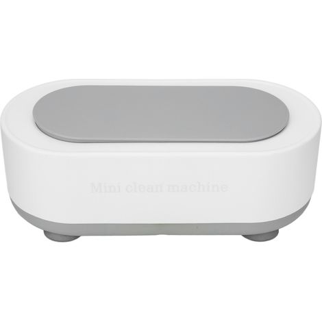 Nettoyeur ultrasonique bijoux automatique haute fréquence, machine à vibrations portables pour usage domestique, blanc (1/5)