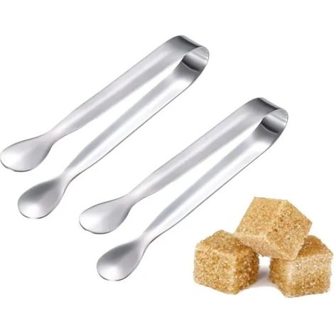 Pince de Cuisine - Inoxydable - 2pcs - Antidérapant - Pour Thé et Glaçons - Mariage et Anniversaire (1/4)