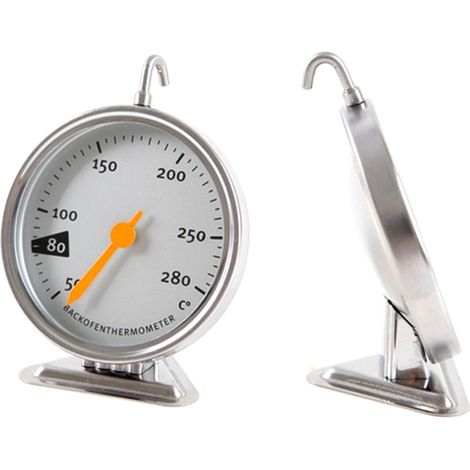 Ofenthermometer aus Edelstahl mit Ständer, Drehknopf, Küchenbackwerkzeug, 50-280 Grad Celsius (1/5)