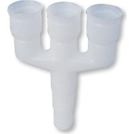 Raccordo dritto Ø 20-18-16, a 3 vie, tecnosystemi 11126003