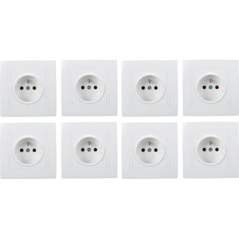 8-teiliges französisches Standard-Steckdosenset (16 A, 220 V) für Zuhause, Büro und Hotel (1/5)