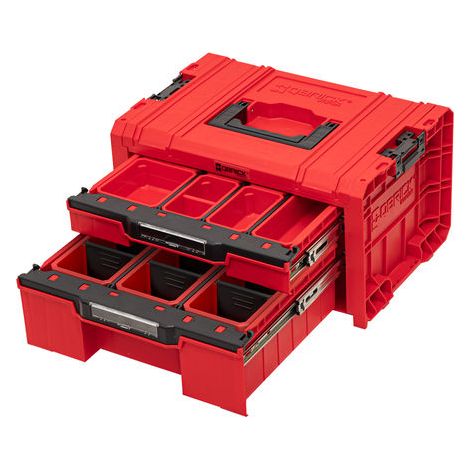 Qbrick System PRO Drawer 2 caja de herramientas roja duradera