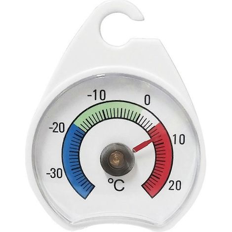 Digitales Mini-Kühlschrankthermometer mit Haken und roter Anzeige für Küche, Haushalt, Einkaufszentrum, Gefrierschrank und Kühlschrank – Temperaturmessgerät