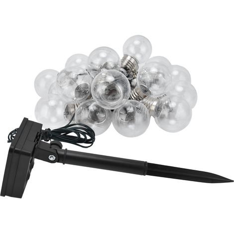20 LED G50 lampes décoratives solaires, étanches pour une utilisation en extérieur, idéales pour les jardins, les mariages, les vacances, les villas, les pelouses, les projets d'éclairage et de décora (1/5)