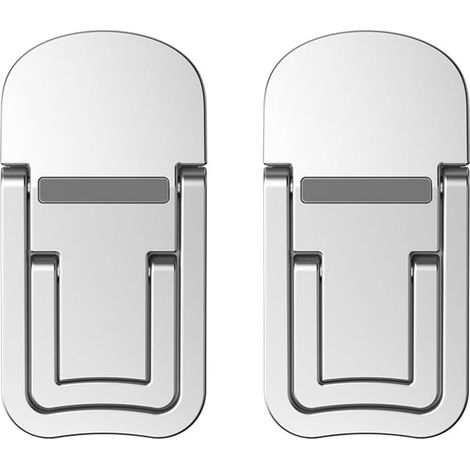 Paare von Standard-Mini-Laptops, faltbar, verstellbar, rutschfeste Silikonbasis, geeignet für alle Laptops, MacBooks, Notebooks, Tastaturen (silber).