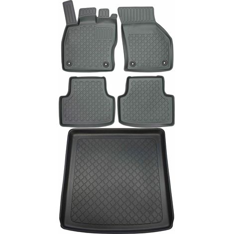 Tapis de coffre ARISTAR 193284G + tapis de sol ARISTAR 603283 - Skoda Octavia III Kombi de 05.2013 à 05.2020, plancher avant AV2 - INSTALLÉS (1/5)