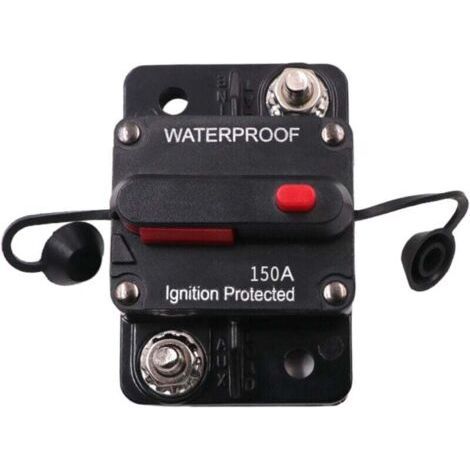 DC Circuit Breaker 150A 12V-48V Waterproof with Manual Reset, for Auto Motor, Boat, Vehicle Audio (1/4)