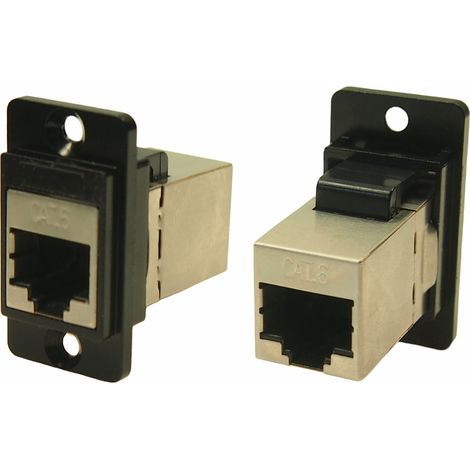 Connecteur RJ45 cat 6 RS PRO Prise femelle Montage panneau, ports ( Prix pour 1 )
