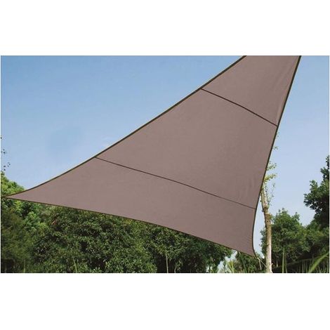 VELA DE SOMBRA - TRIANGULAR - 3.6 x 3.6 m x 3.6 m - COLOR: TAUPE