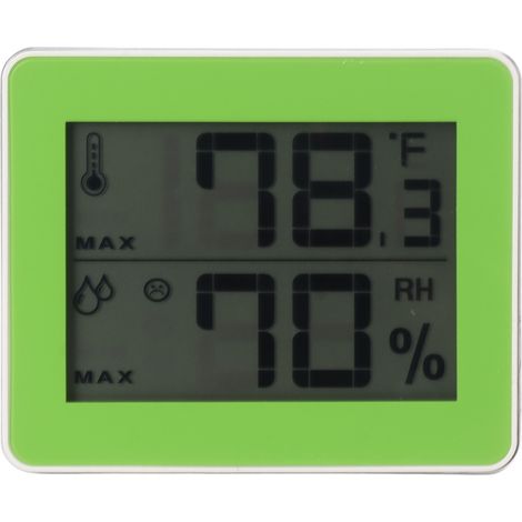 Thermoigrometro Digitale Ultra Sottile 1cm – Misura Temperatura e Umidità con Display LCD e Memoria Min/Max – Design Elegante per Casa, Cantina e Serra (1/5)