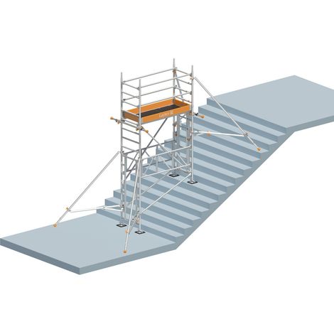 Layher Treppen-Kit für Fahrgerüst Uni Leicht mit 2 Durchgängen 5,03m AH (1/5)