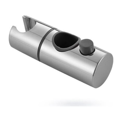 Support Pommeau de Douche Réglable Universel pour Barre Murale 25 mm, Support Pommeau Douche de Salle de Bain, Chrome. (1/5)