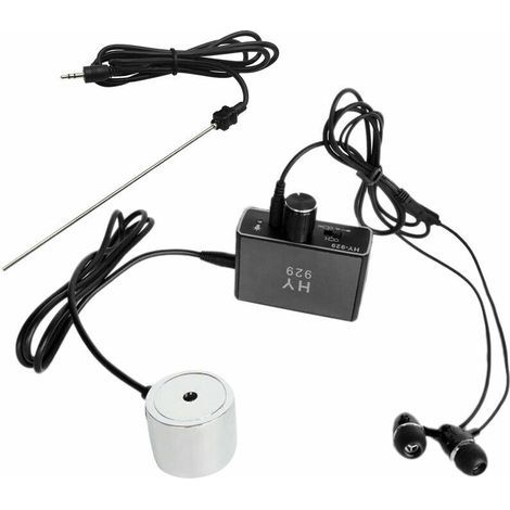 Détecteur de Fuite D'eau avec Double Sondes Amplification 20000x Écouteurs Haute Sensibilité Kit Moniteur Pipeline Conduite (1/5)