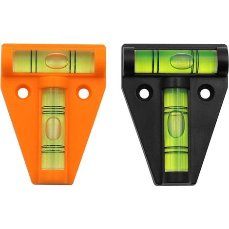 Lot de 2 petits outils de nivellement à bulle en forme de T pour camping-cars, meubles, remorques, outils de niveau à bulle (1/5)