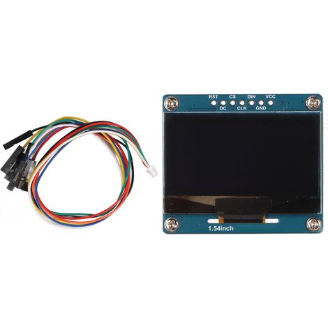 Module OLED SSD1309 1.54 pouces, interface SPI/I2C 4 fils, résolution 128x64, pour Raspberry Pi STM32, afficheur diode électroluminescente organique (1/5)