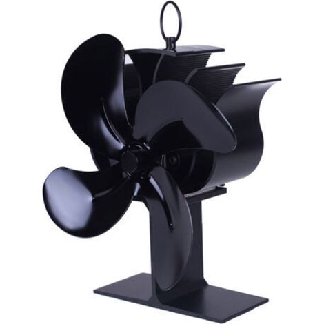 Ventilateur de cheminée en aluminium thermodynamique, accessoires pour cheminée et poêle (1/5)