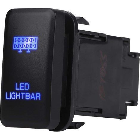 LED-Lichtleisten-Kippschalter EIN/AUS, 12V blaue LED-Automatik-Ein/Aus-Wippschalter für Hilux Landcruiser VIGO (LED-Lichtleistenmuster) (1/5)