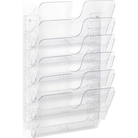 Set dispensador de folletos durable formato apaisado flexiplus 6 a4 transp