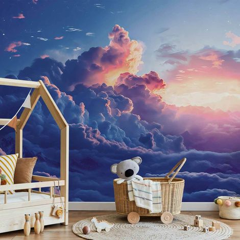Papel pintado adhesivo artgeist nubes 250x175 cm no tejido